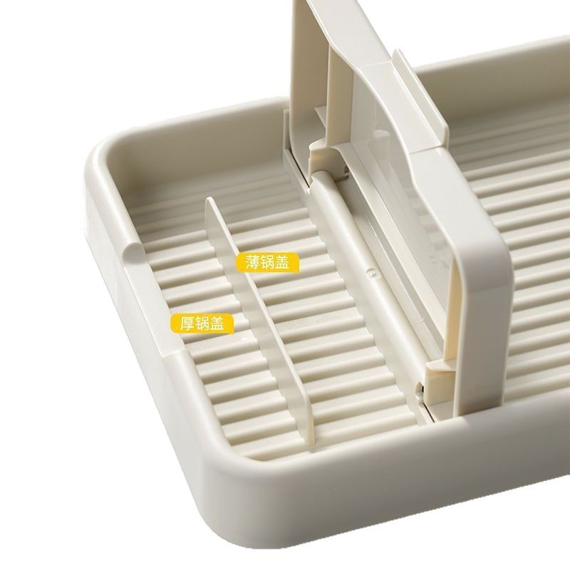 Kitchen Pot Lid Rack Countertop Sitting Storage Rack Foldable Spoon Shovel Spatula Rack Storage Pot Rack