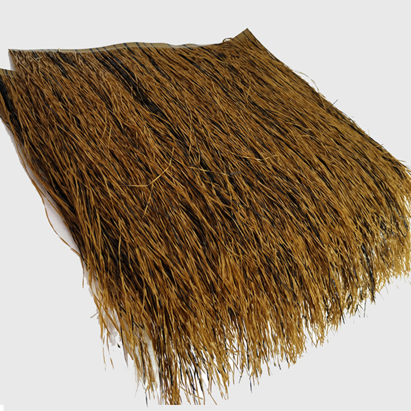 Outdoor Filament Simulated Thatched Top New Ultra-Fine Thatched Simulated Straw Garden Landscape Flame Retardant Decorative Material