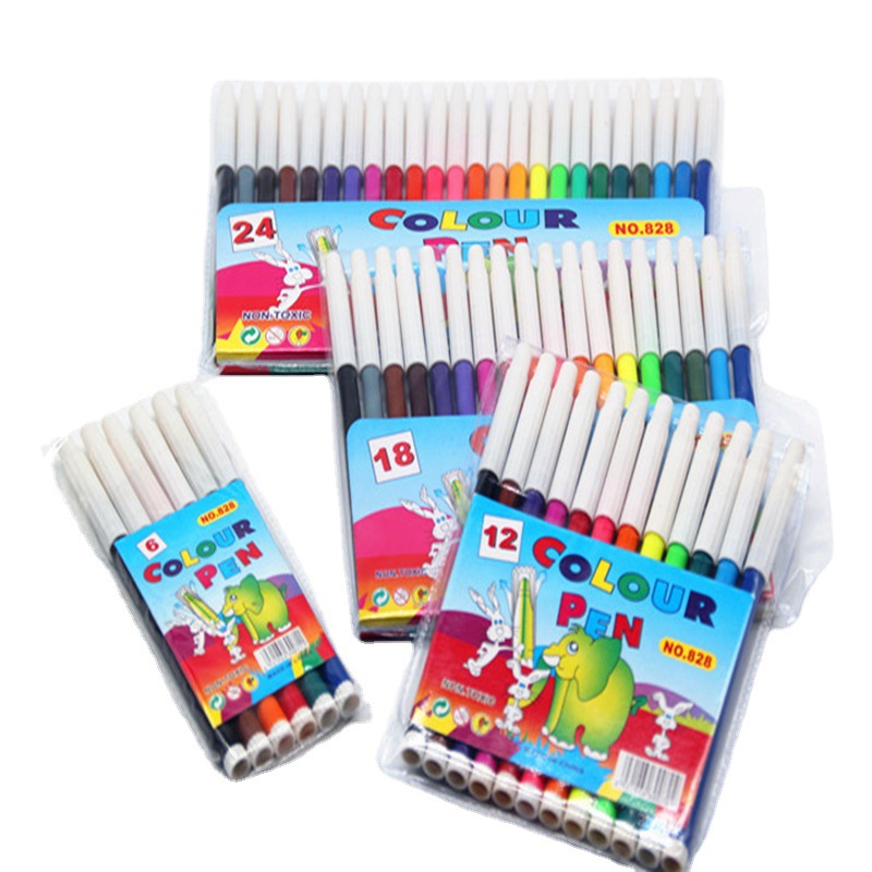 Краски для граффити, кисть для живописи, сумка для производства, 12 цветов акварельных ручек