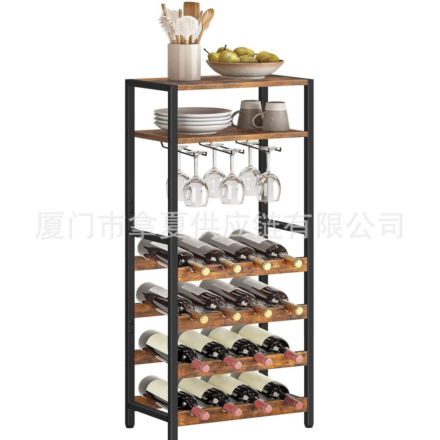 Floor-Standing Wine Storage Rack, Cup Holder, Display Rack, Water Cup Storage Rack, Large-Capacity Storage Rack, Cross-Border New Product