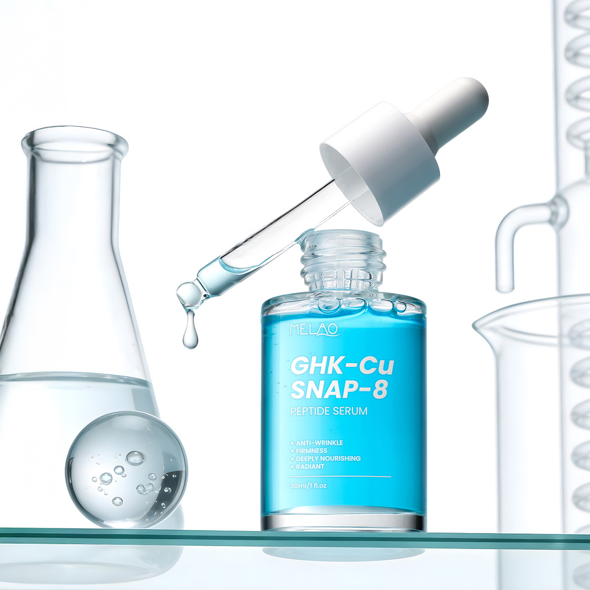 Cross-Border New Product Blue Copper Peptide Essence Firming and Reducing Fine Lines Facial Care Moisturizing Blue Copper Peptide Snap-8 Original Solution