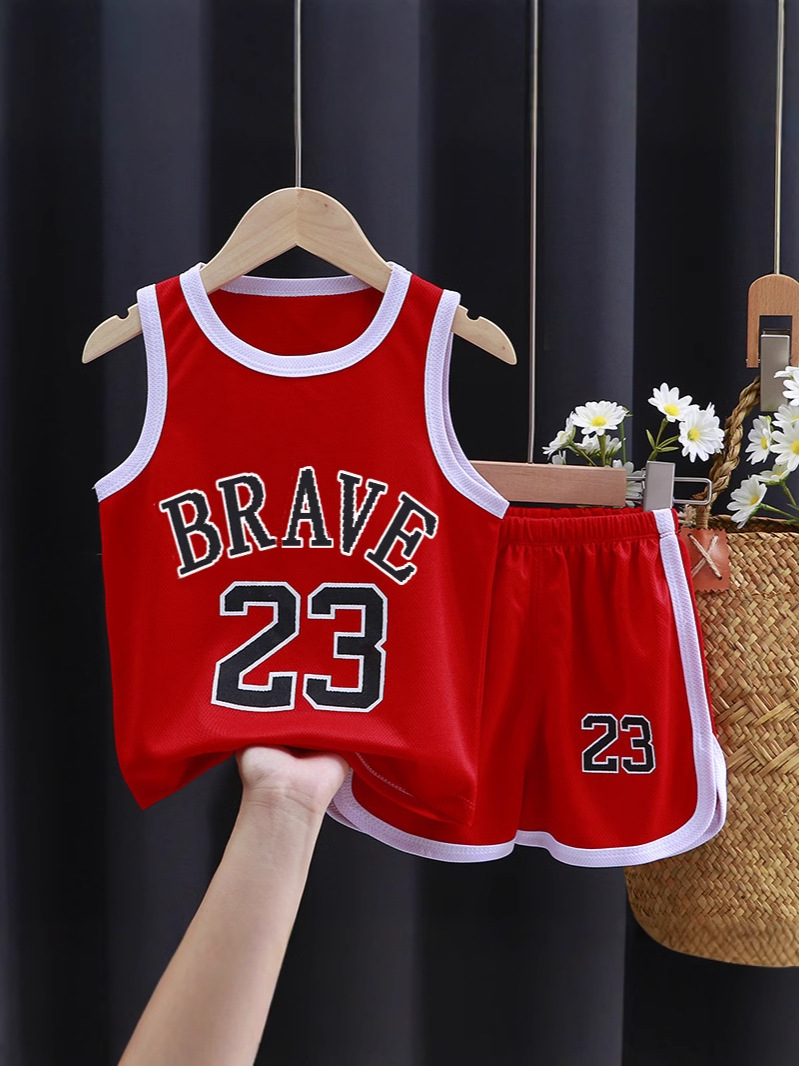 Children's Clothing Summer Children's Suits Quick-Drying Sportswear Vests Boys Baby Basketball Uniforms Summer Vest