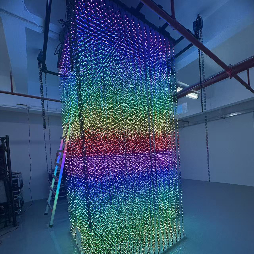 3D Matrix Lamp 2m 3m 4m Td Madrix Control Can Play Various 3D Animations