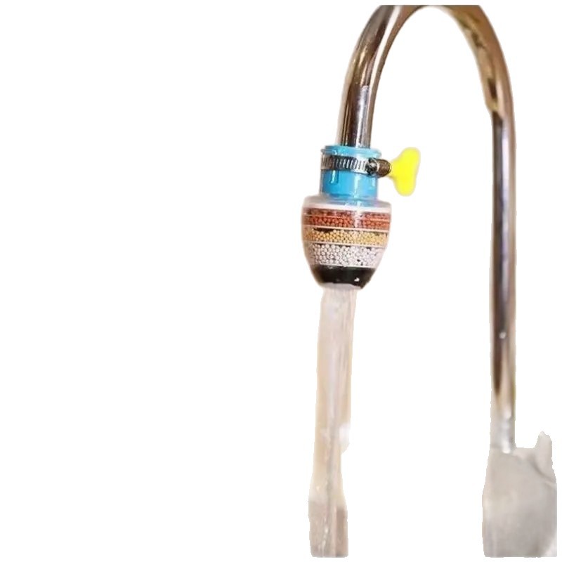 Multi-Layer Interface Faucet Filter Kitchen Household Water Purification Tap Water Splash-Proof Water-Saving Six-Layer Water Filter Filtration