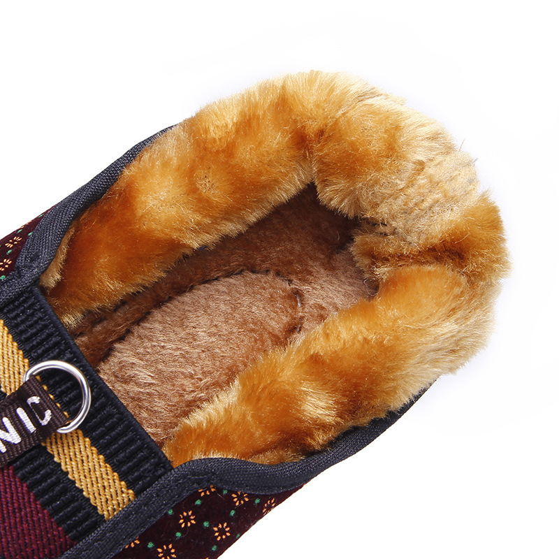 Winter Old Beijing Cotton Shoes Women's fleece-lined Thickened Warm Mother's Cotton Shoes Cold-proof Wear-resistant Grandma's Soft-soled Cotton Shoes Customized