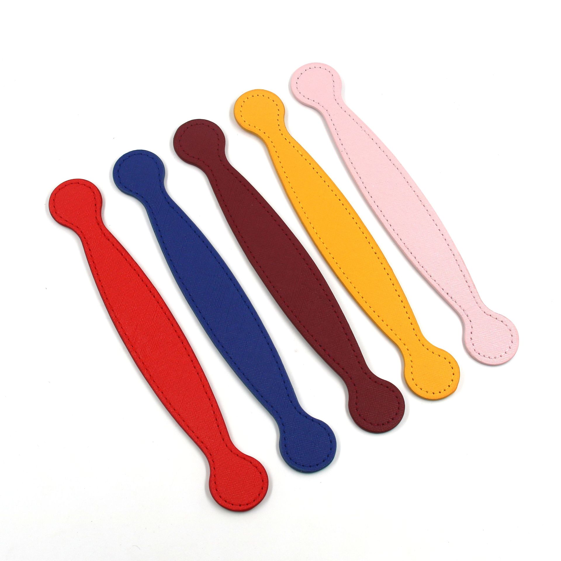 Manufacturer's Ready-made pu Handle Holiday Gift Box Leather Handle Moon Cake Box Packaging Box Leather Strip Handle Wholesale