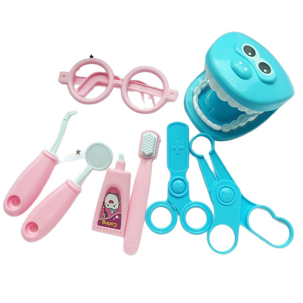 Children's Play House Dentist Toy Set 3-6 Years Old Girl Gift Little Doctor Toy Dentist Artificial Accessories