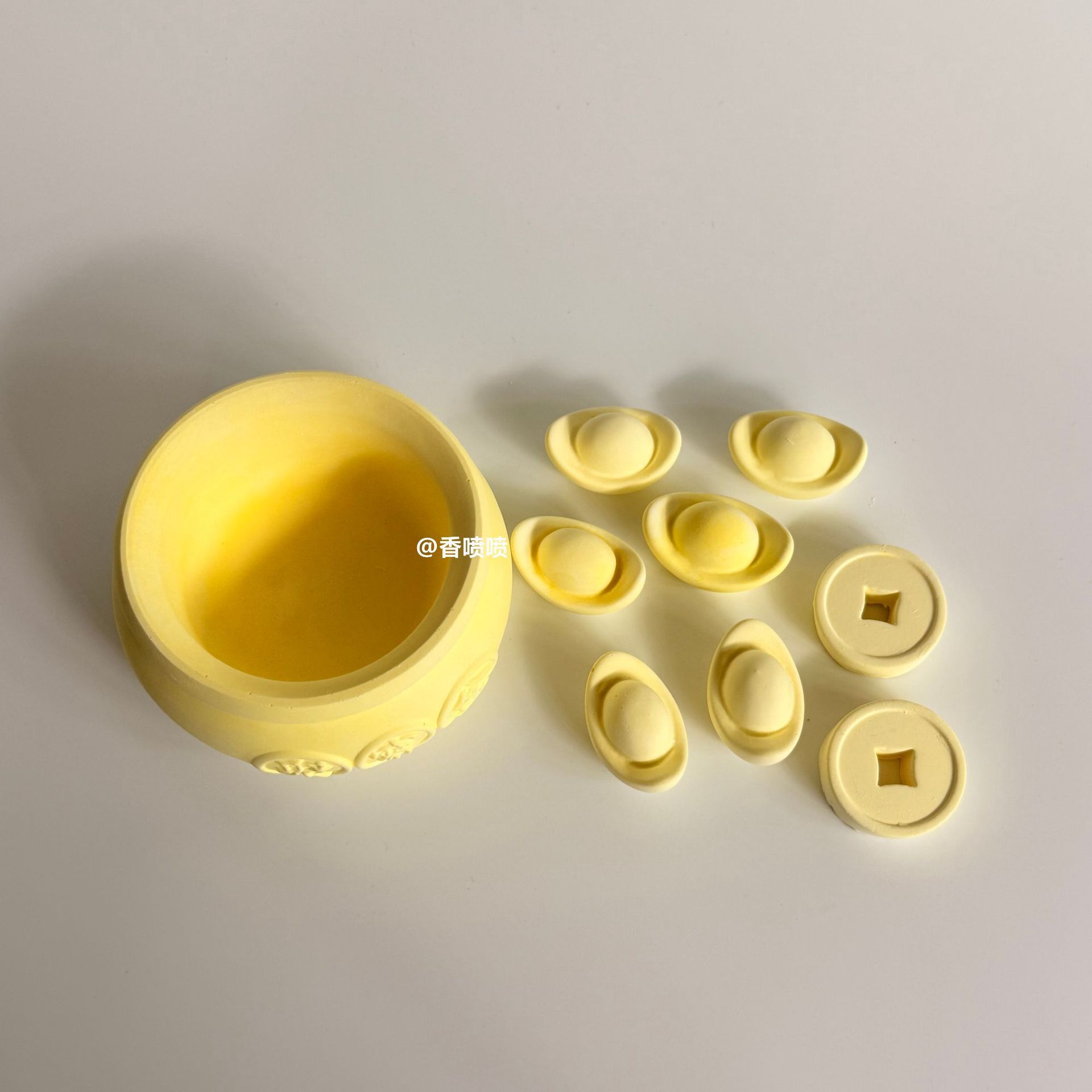 Treasure Pot Gypsum Aromatherapy Brings Wealth and Prosperity Home Air Freshener Diffuser Stone Deodorizes and Removes Odors