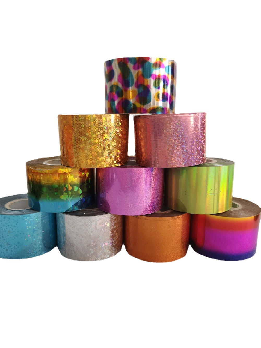 Can Be Cut at Will, Universal Colorful Laser Bronzing Nail Art Transfer Paper, Electrochemical Aluminum DIY Small Size Usage