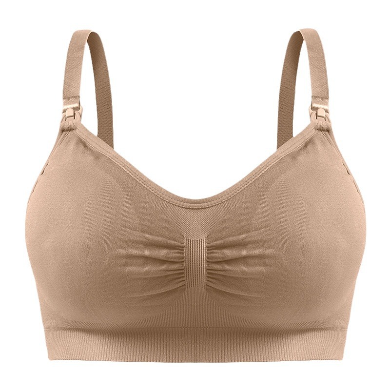 New pregnant women's wireless front buckle plus size nursing bra nursing adjustable push-up Seamless bra underwear