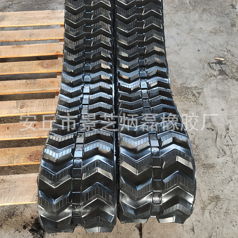 Резиновая гусеница из натурального бутадиена для малой жатки, гусеничный шасси, резиновая гусеница, производитель сельскохозяйственной техники, оптовая продажа