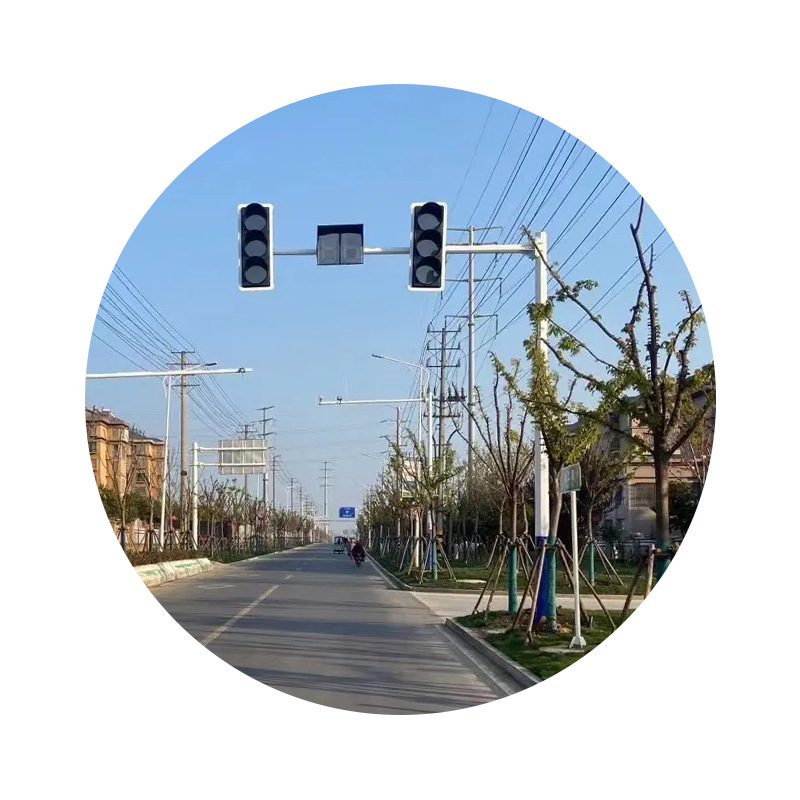 Traffic Signal Light Led Signal Light L-Shaped Signal Light Pole Sidewalk Traffic Light Pole Led Traffic Signal Pole