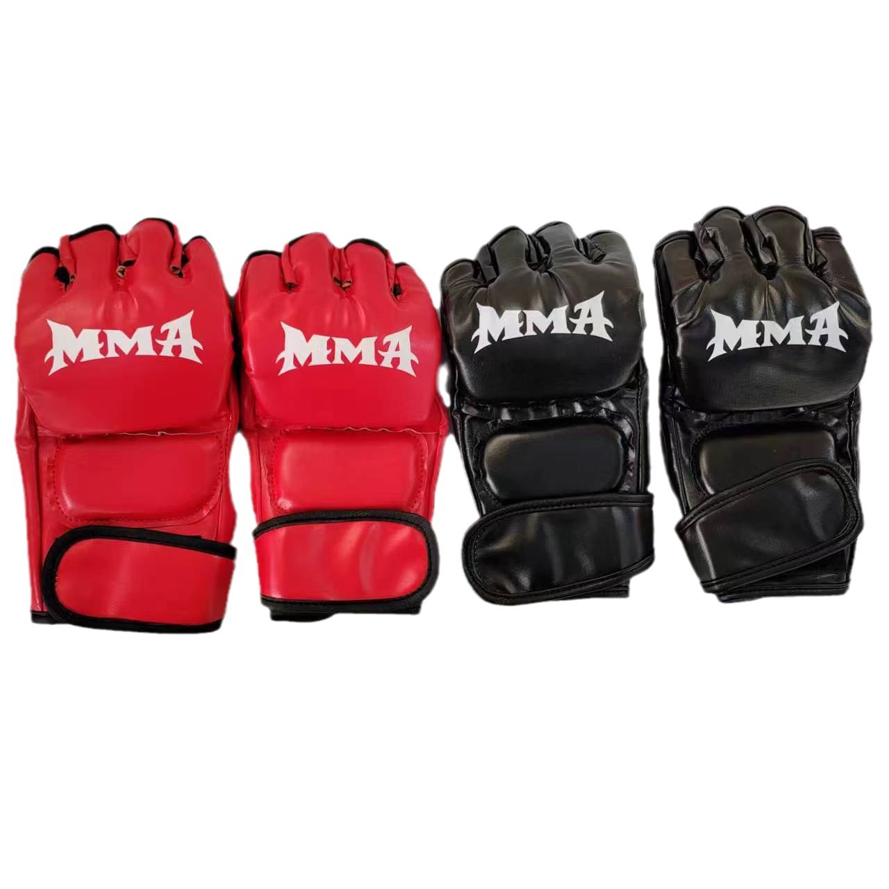 Adult Half-Finger Boxing Gloves, Sanda Muay Thai Gloves, Fighting Gloves for Men and Women, Adult Punching Bag Gloves, Trendy