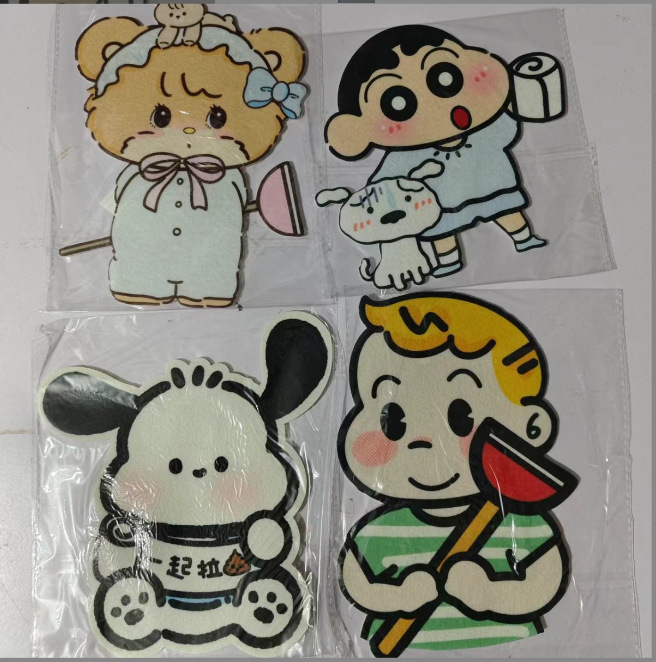 Дезодорирующие наклейки для туалета, мультяшные, с ароматерапией