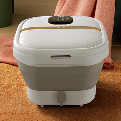 110V American Standard Plug Foldableing Foot Bath Bucket Cross-Border Small Household Appliances Household Electric Heating Massage Foot Bath