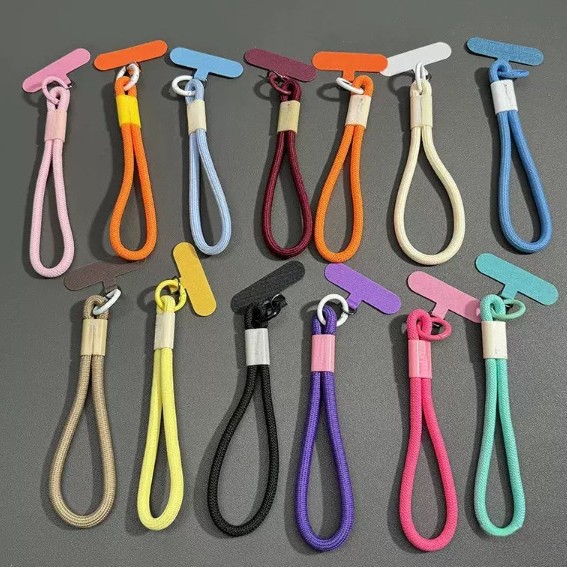 Color Canvas All-match Universal Anti-loss Strong and Durable Removable Mobile Phone Case Hanging Decoration Lanyard Patch Buckle Card