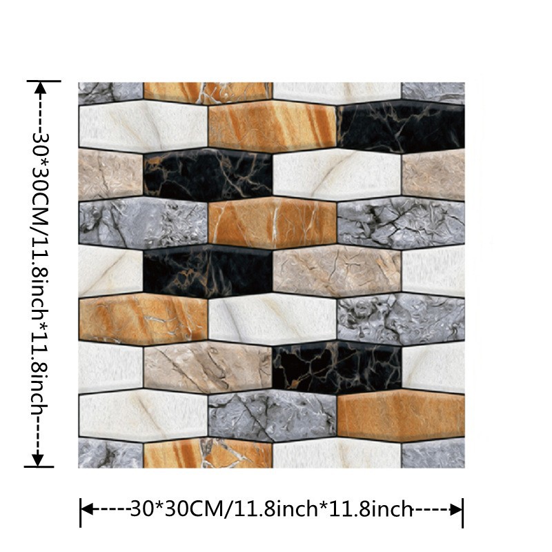 3D обои самоклеящиеся трехмерные наклейки для мебели эффект мягкой упаковки 30X30 см