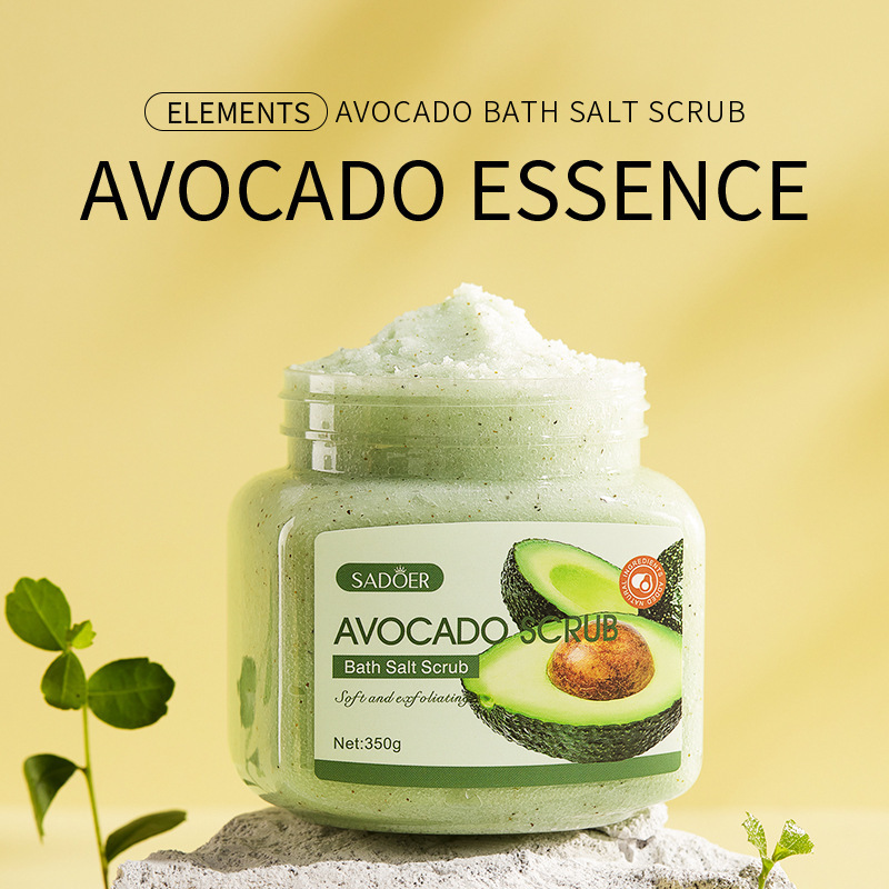 Full English Fruit Bath Salt Sadoer Avocado Scrub 350g Cross-Border Export Body Care Wholesale