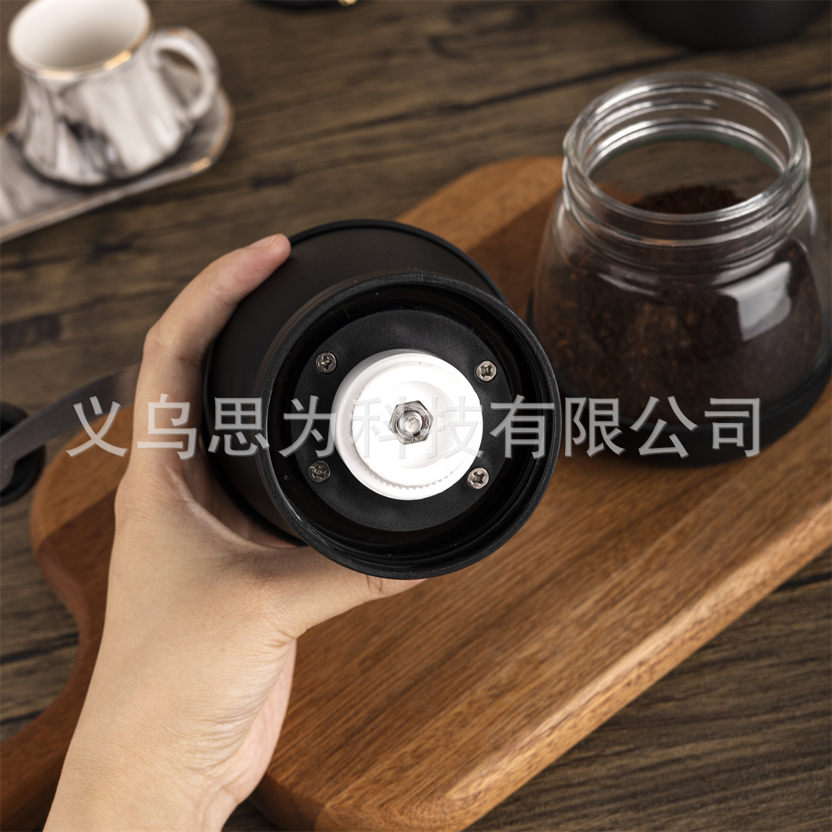 Amazon Large Capacity Glass Hand Grinder Coffee Grinder Set Home Manual Coffee Bean Grinder