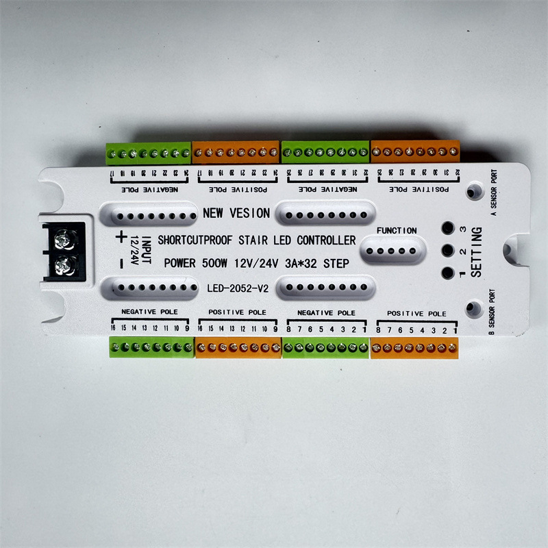 Английская ступенчатая лампа с двухпроводным датчиком водопада полный яркий 12V24V универсальный контроллер лестницы против короткого замыкания
