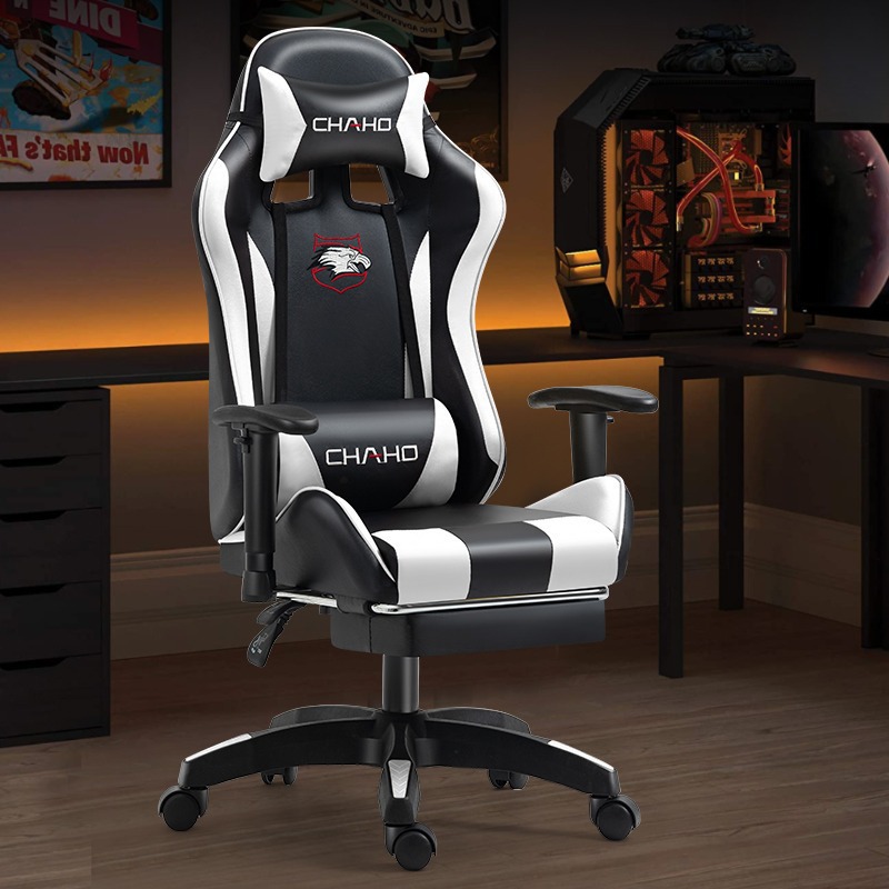 Cross-Border Computer Chair with Backrest, Home Office Chair, Gaming Chair, Comfortable for Long Sitting, Internet Cafe Swivel Chair, Streamer Chair, E-Sports Chair
