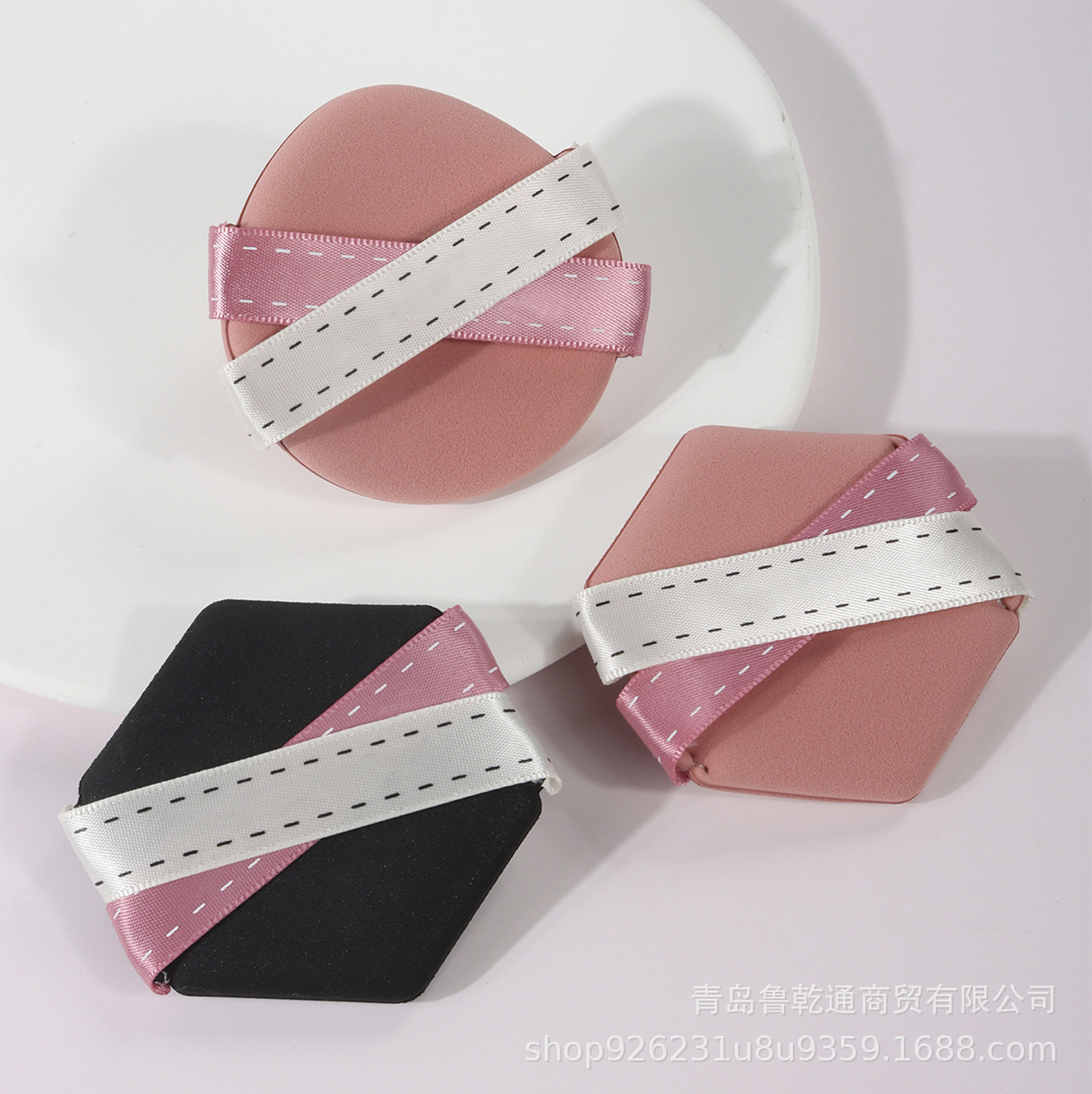 Air Cushion powder puff egg yolk pie pineapple pie star bucket water light trilogy powder puff wet and dry dual-use become bigger when exposed to water