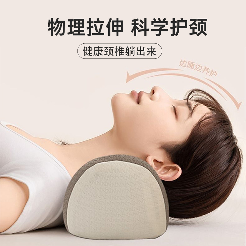 Buckwheat Pillow Household Cotton Sleeping Neck Pillow Cylindrical Pillow Core Anti-Arch Traction Pillow Heightened Buckwheat Hard Pillow
