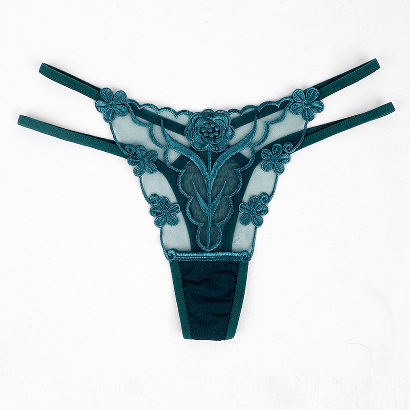 Yan Beiwei a generation of sexy underwear women's charming exquisite embroidery comfortable breathable plus size women's briefs 114