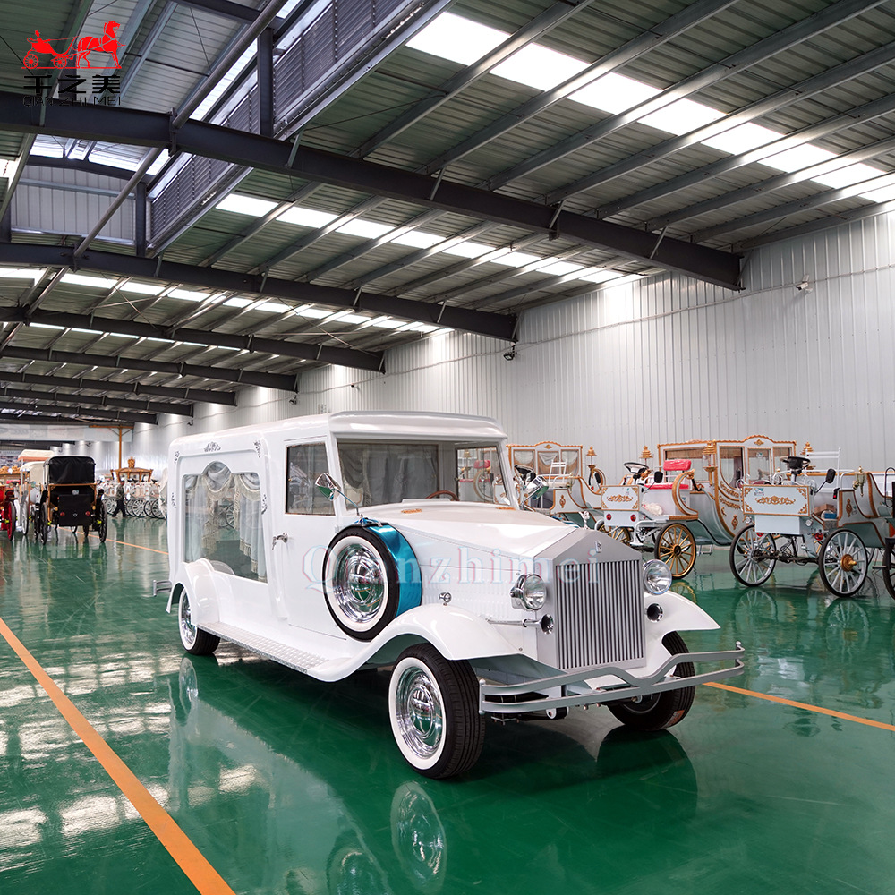Qianzhimei Retro Classic Car Hearse Funeral Car Funeral Industry Coffin Car