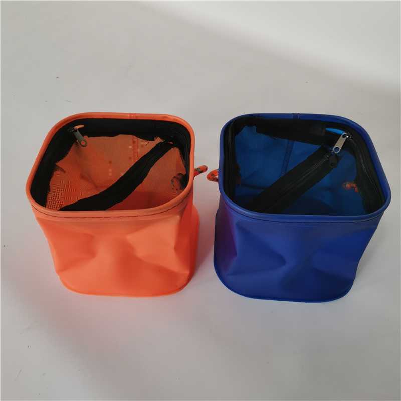 Fishing Folding Bucket Made of Eva Material, Thickened Fish Bucket, Portable with Mesh, Breathable Fish Bucket, Fishing Bucket