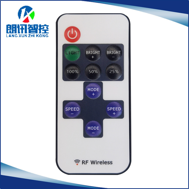 Cross-border RF433 wireless 2.4g infrared remote control with SD card RF 11 key light bar magic color controller manufacturer