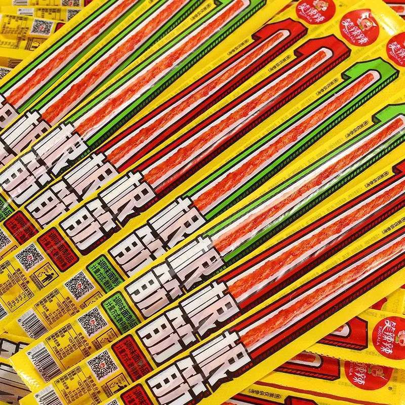 [Lightning Warehouse for Special] Smiling Spicy One-tendon Spicy Strip Spicy Beef Tendon Strip Gluten Snacks About 6 g/Bag