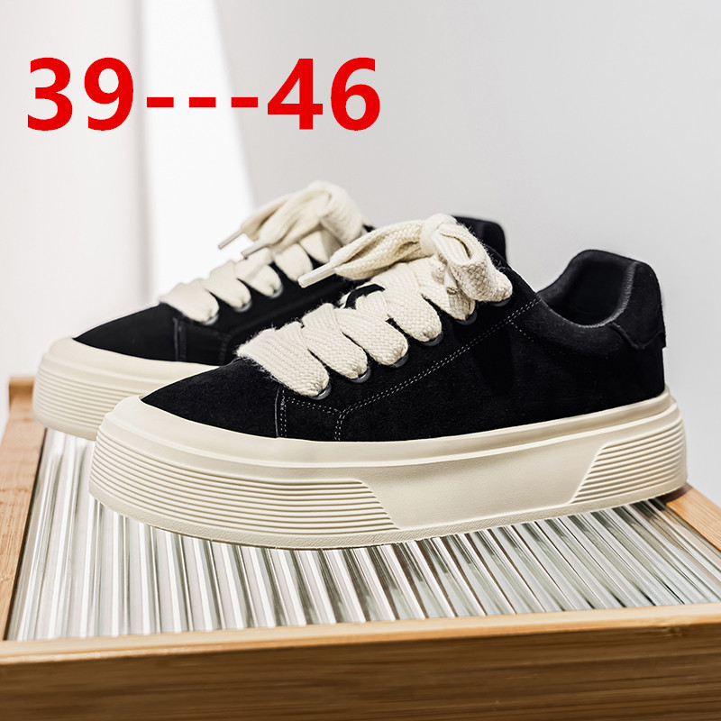 2025 Autumn New Men's Shoes Thick-Soled Height Increasing Sneakers Men's Casual Shoes Student Shoes Simple and Versatile Trendy Shoes Wholesale