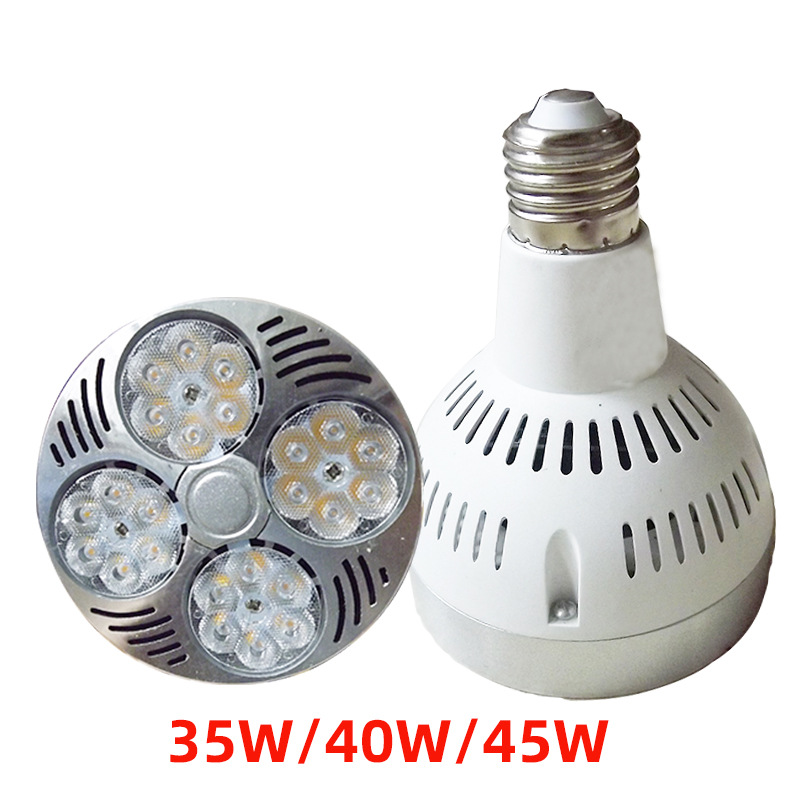 Wholesale led lamp track lamp E27 screw Par30 bulb Wick commercial Open 35W clothing store background wall