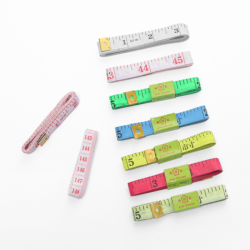 Измерительная линейка для одежды 1,5 м, ПВХ, портативная мини-лента с двойной шкалой для измерения груди и талии