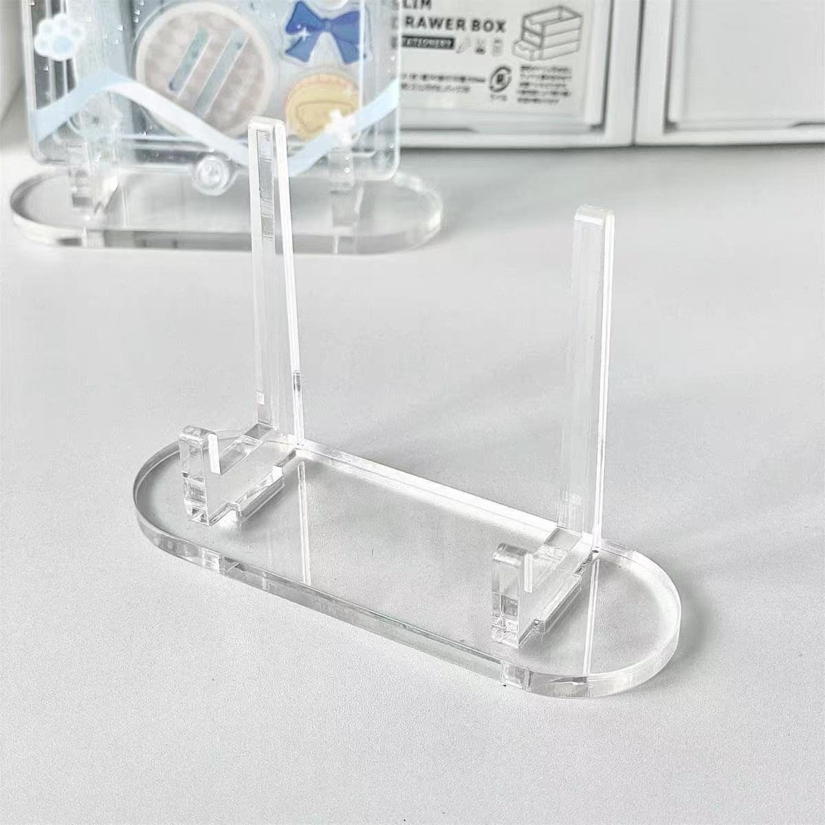 Acrylic Transparent Display Stand for Commemorative Coins, Badges, and Accessories