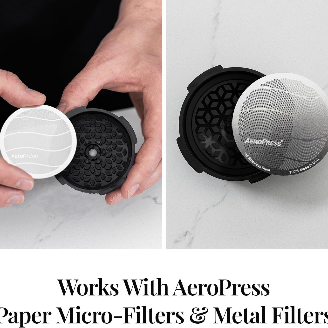 American Aeropress Original Flow Rate Control Filter Booster Valve Stainless Steel Filter Integrated