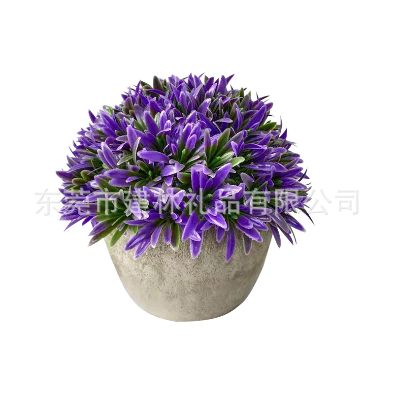 Factory direct supply of potted plants, green plants, fleshy artificial flowers, potted artificial plants, grass balls, crafts, home furnishings, customized