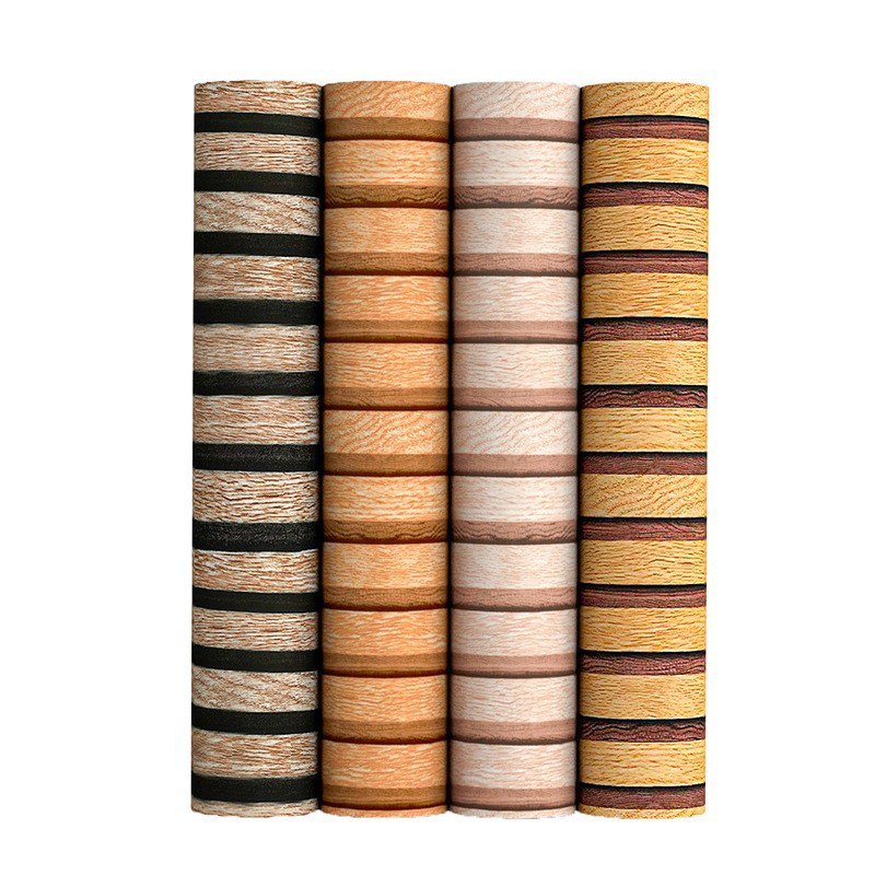 Imitation grid wood striped wallpaper new Chinese retro wood grain wallpaper Japanese living room bedroom tea room background wall wallpaper