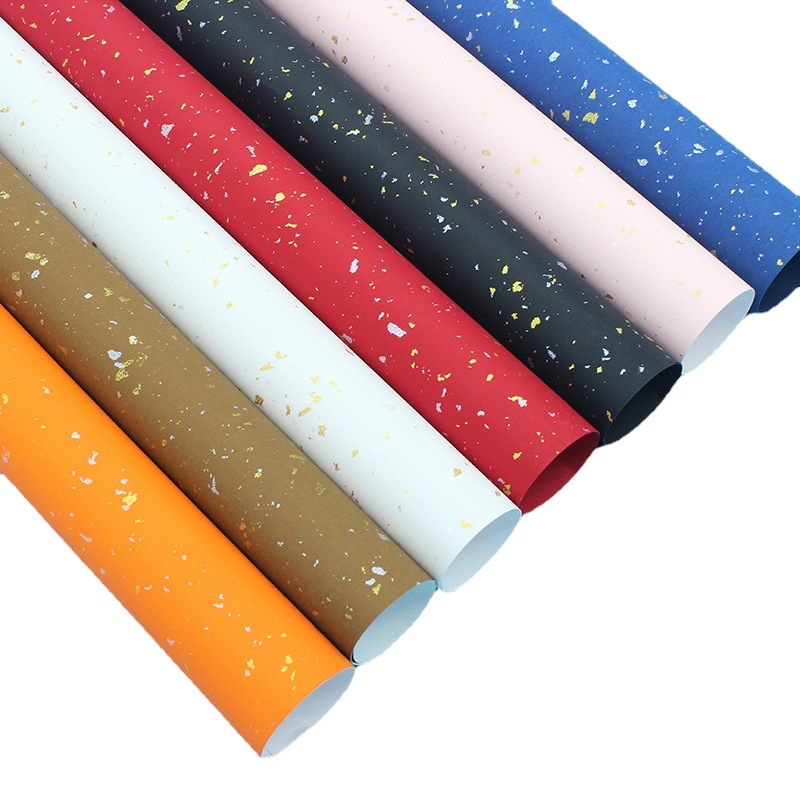 120g Spot Pearlescent Paper Birthday Christmas Spot Special Paper Gift Wrapping Paper Starry Gift Box Sand Gold Gift Bag