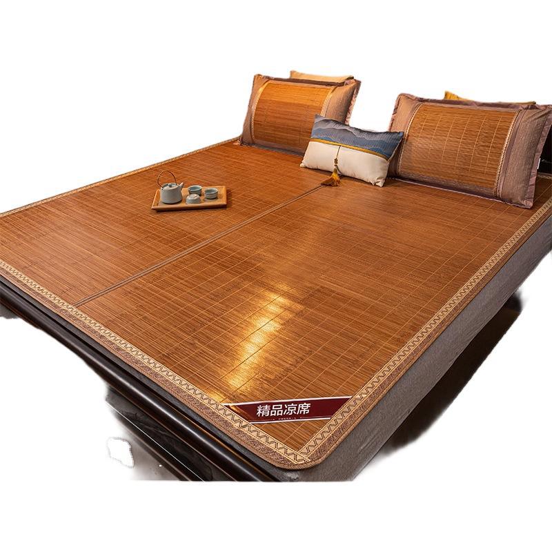 Bamboo mat summer bed bamboo mat double-sided household 2023 new 1.5 m 1 m 8 m bamboo mat foldable