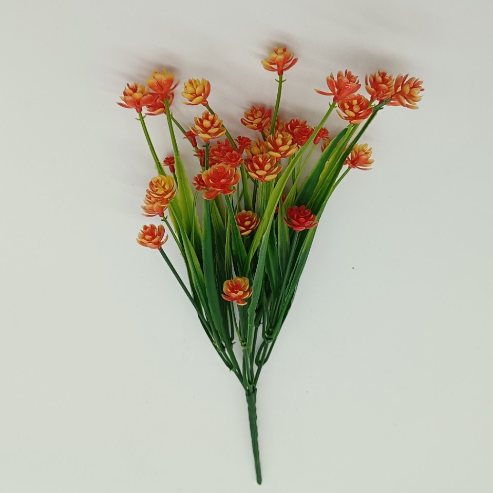 Популярные весенние травяные чайные цветы, пластиковые цветы, фальшивые цветы, домашнее украшение, мягкое украшение, инженерное растение для стены