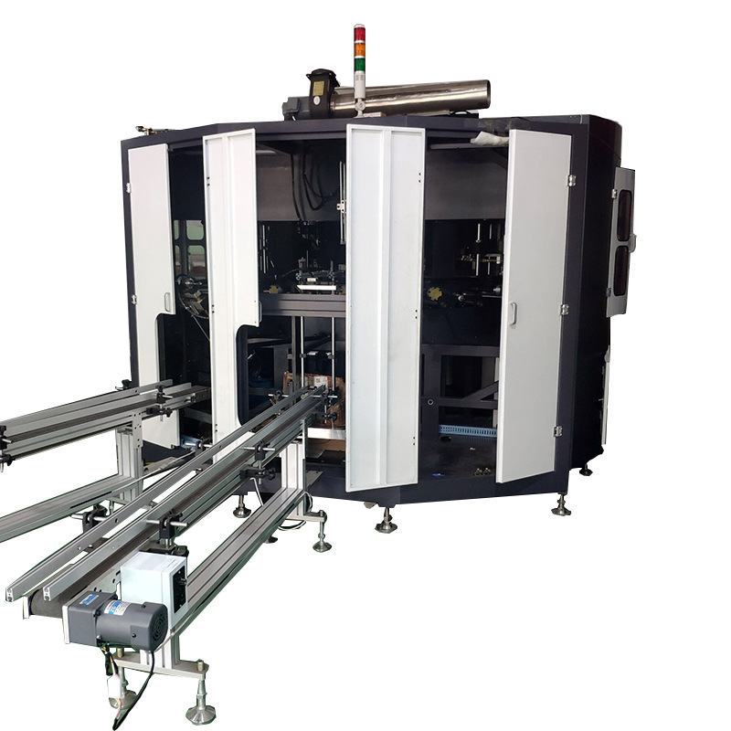 Servo Fully Automatic Hot Stamping Machine Wine Bottle Glass Cosmetics Multi-Color Automatic Screen Printing Machine Special-Shaped Visual Hot Stamping Machine