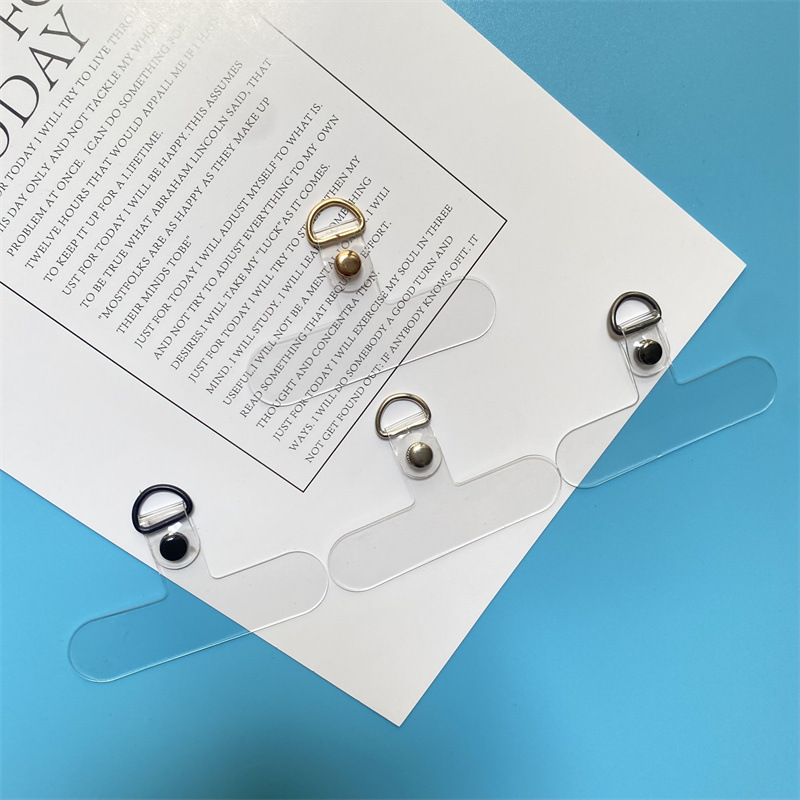 Оптовая продажа прозрачного патча для мобильного телефона, зажим для цепочки, аксессуары для чехла