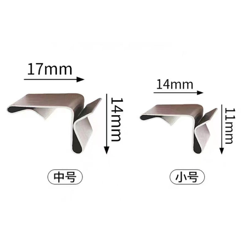 Bridge Trunking Fixed Cover Plate Groove Clip Stainless Steel Snap Welding-free Buckle Christmas Clamp Nickel Plated Drainage Trough Hook