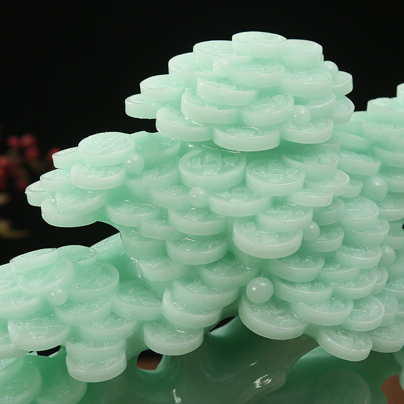 Jade fortune tree fortune tree decoration home living room decoration office hotel cash register decoration opening gift