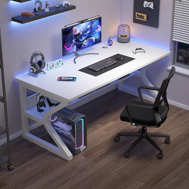 Computer Desk Desktop Home Desk Light Luxury Bedroom Office Desk Game Table High Sense E-sports Table Small Apartment Desk