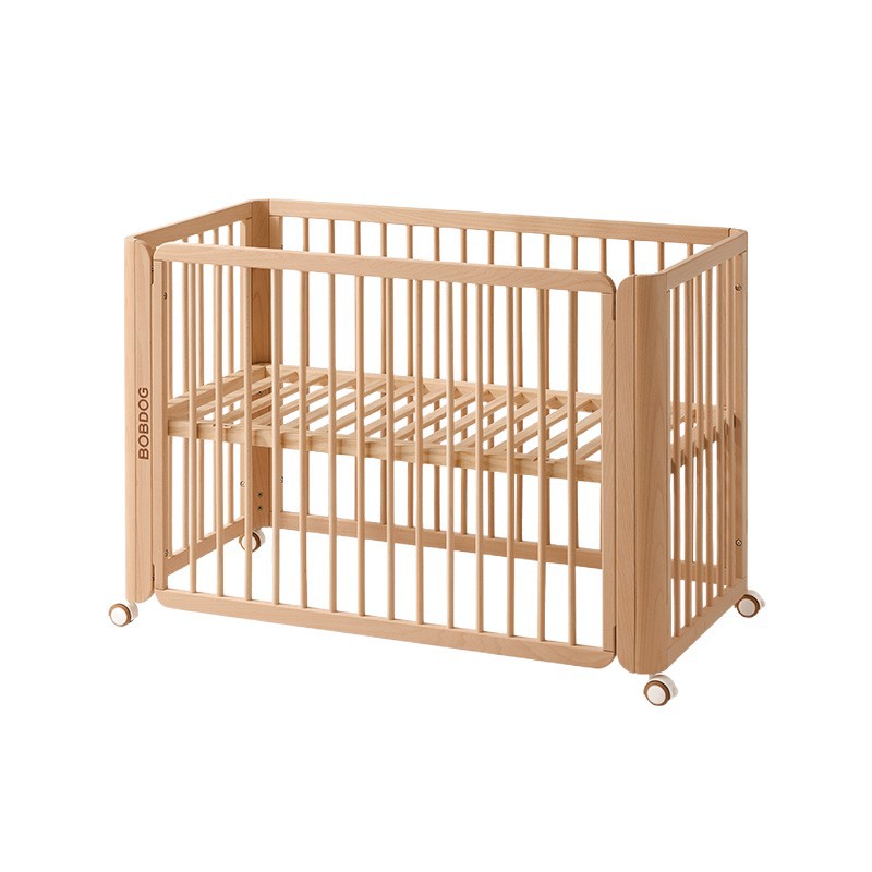 Babu Dou Dun Dun Bed Crib Removable Baby Bed Multi-Functional Splicing Large Bed Newborn Solid Wood Bb Bed