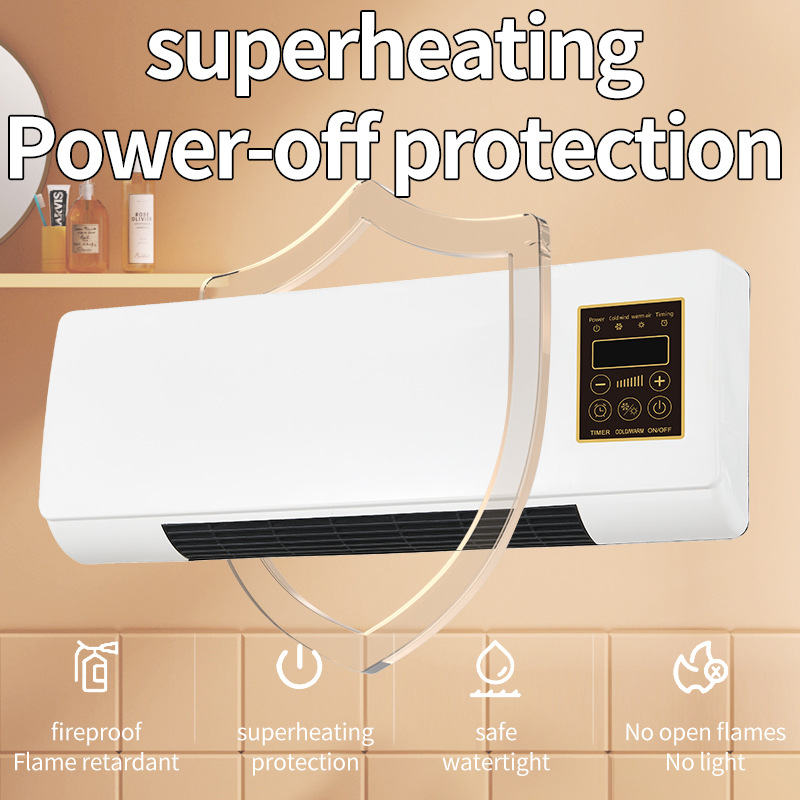 Space Heater Cross-Border Small Heater Wall-Mounted Electric Heater Dormitory Gift Home Heater