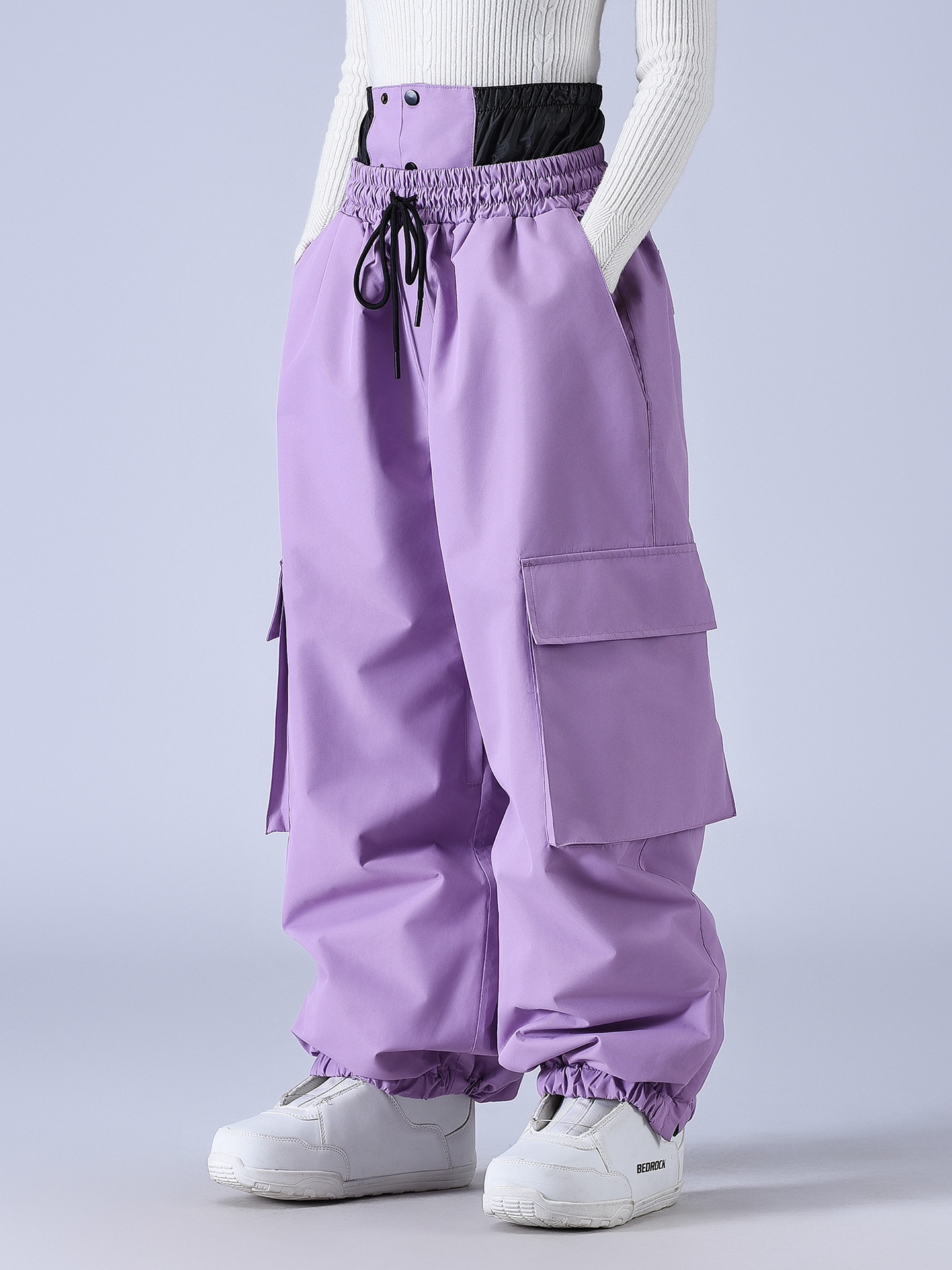 Ski Pants for Men and Women, Winter Outdoor Windproof, Waterproof, Warm, Thickened, Loose Snowboard Pants, New Cross-Border Style